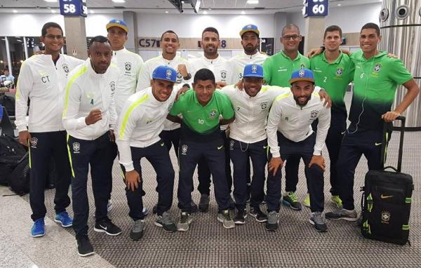 Delegao do Brasil a caminho das Bahamas